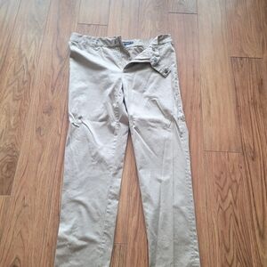 Womans Ralph Lauren SPORTS Classic Straight Fit Khaki Pants